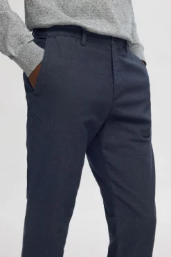 Fashion Selected Broek 175-Slim Miles Brushed Dark Sapphire