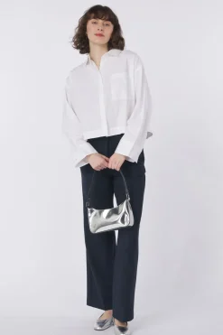 Fashion Selected Hemd Astha Cropped Boxy Bright White