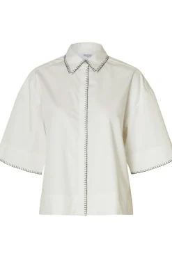 Hemd Fia Cropped Stitched B-Selected Hot