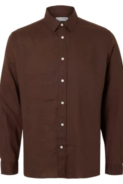 Best Selected Hemd Regkylian Chocolate Brown