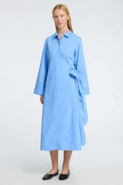 Clearance Selected Jurk Aviana Ls Midi Wrap B Cornflower Blue