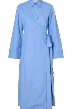 Clearance Selected Jurk Aviana Ls Midi Wrap B Cornflower Blue