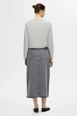 Clearance Selected Rok Krista-Gerda L Grey Max Black
