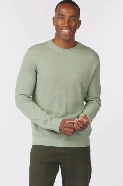 Outlet Selected Trui Mora Ls Structure Crew Neck Forest Night