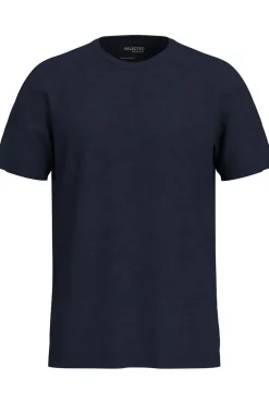 Discount Selected T-Shirt Aspenub Blue Denim