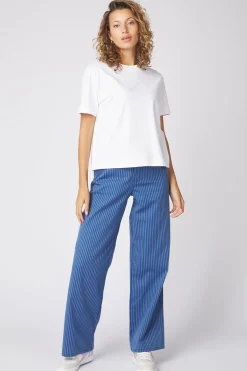 Outlet Selected T-Shirt essential Boxy Sky Captain