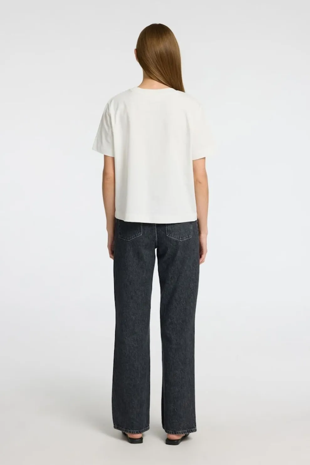 Fashion Selected T-Shirt Essential Boxy Printed Snow White Multi