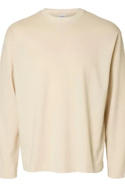 Discount Selected T-Shirt Looseoscar Ls O-Neck Tee Asphalt