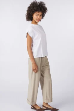 New Selected T-Shirt Mila Bright White