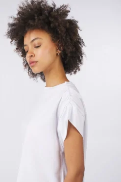 New Selected T-Shirt Mila Bright White