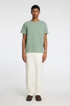 Discount Selected T-Shirt Sander Seersucker Iceberg Green