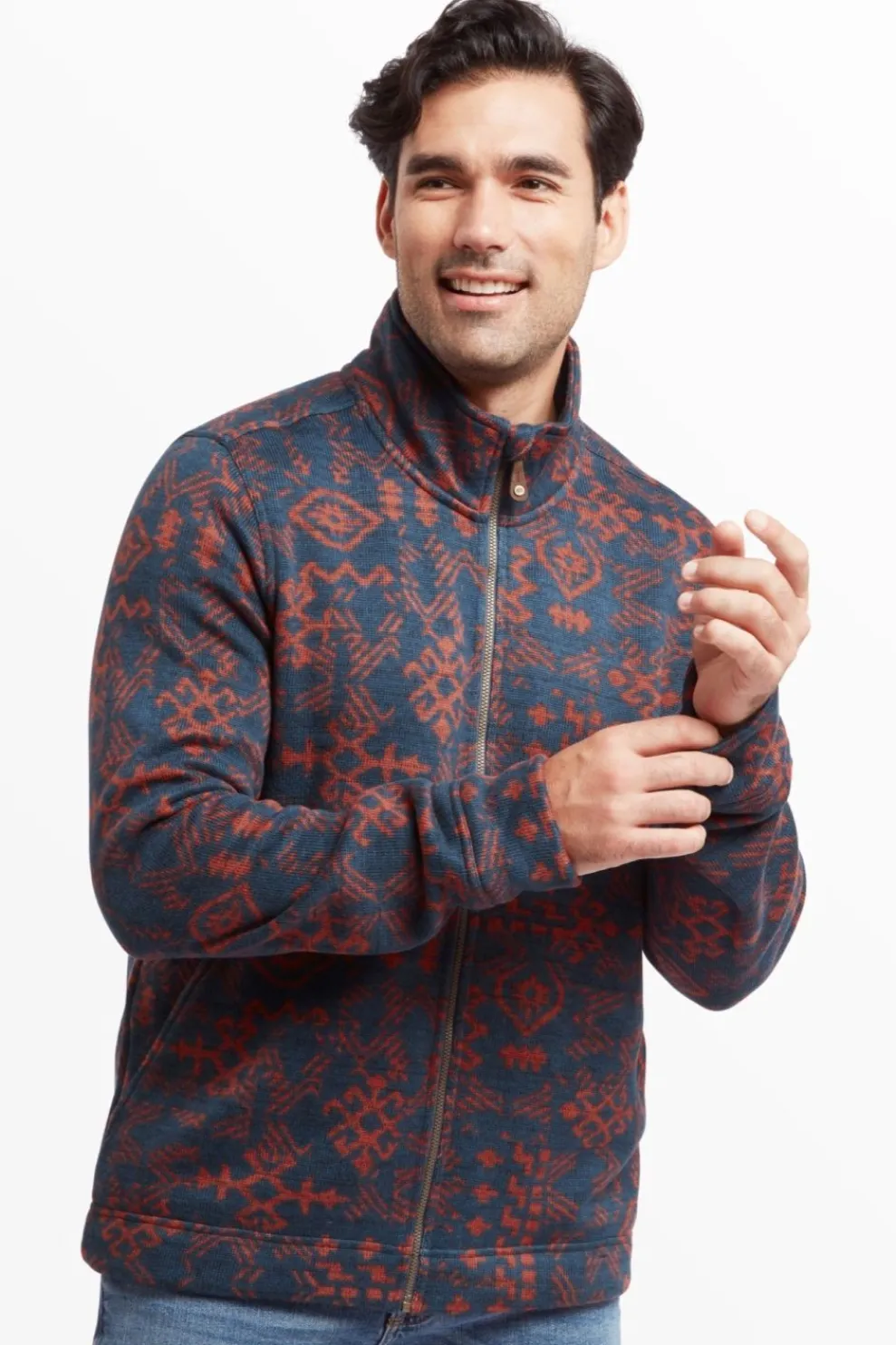 Fleece Bhutan Full Zip Jacket-Sherpa Fashion