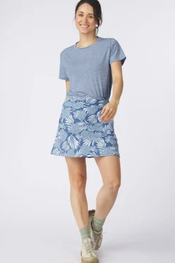 Fashion Sherpa Skort Neha Skort Seaport Blue Bhodi Leaf
