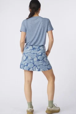 Fashion Sherpa Skort Neha Skort Seaport Blue Bhodi Leaf