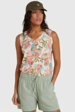 Best Sherpa Top Neha V-Neck Tank Top Rosie Peacock