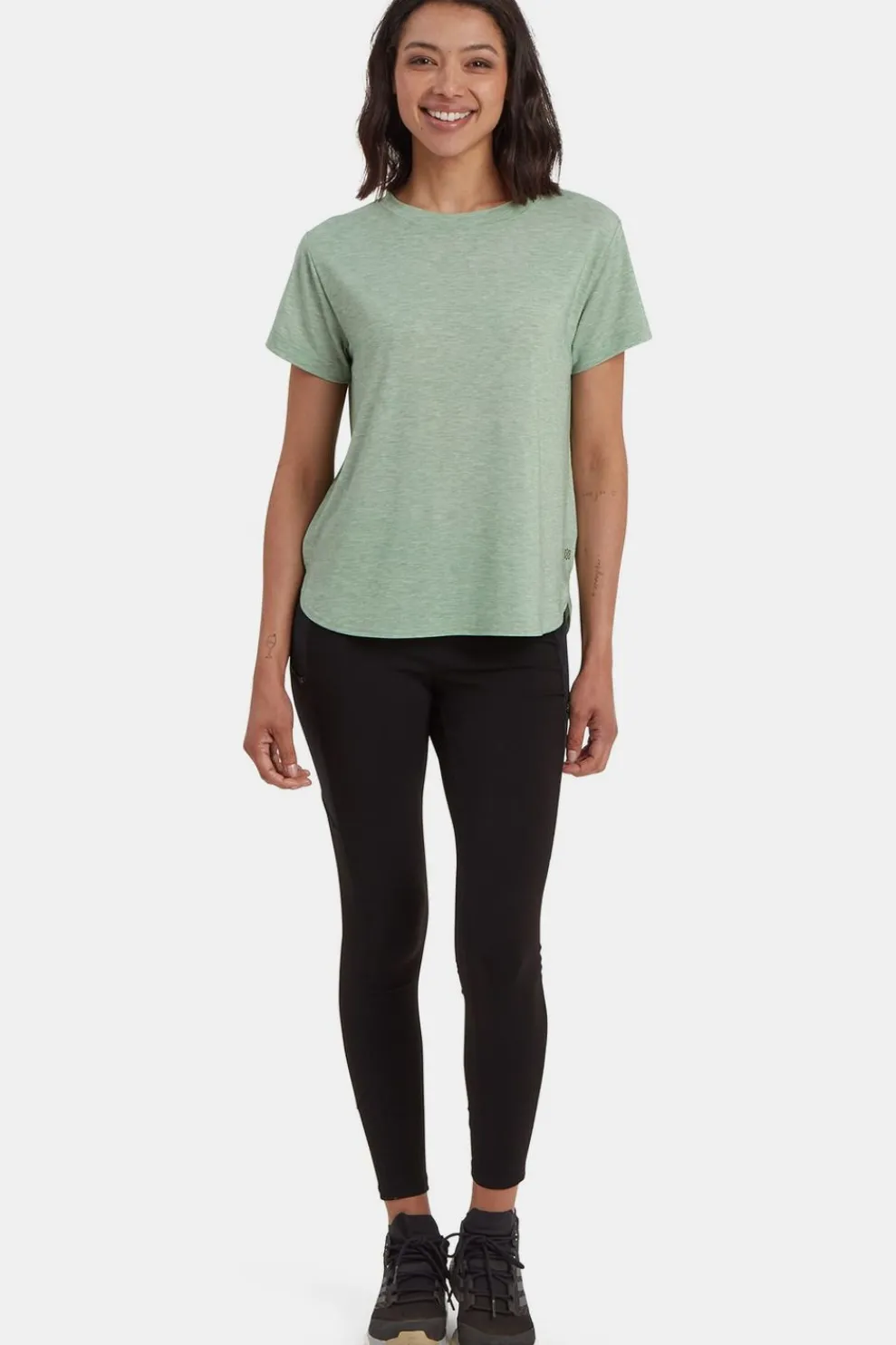 Discount Sherpa T-Shirt Asha Crew Tee Thyme