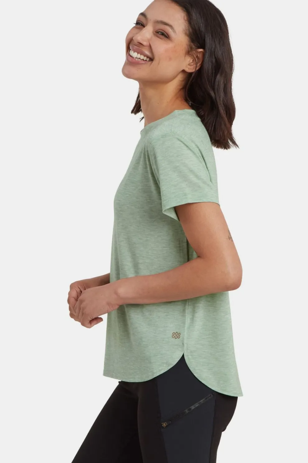 Discount Sherpa T-Shirt Asha Crew Tee Thyme