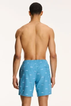 Fashion Shiwi Zwemshort Fish Bone 4-Way Stretch Canadian Blue