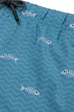 Fashion Shiwi Zwemshort Fish Bone 4-Way Stretch Canadian Blue
