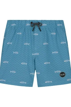 Fashion Shiwi Zwemshort Fish Bone 4-Way Stretch Canadian Blue