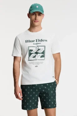 Clearance Shiwi Zwemshort Mike 7 Inch Coral Embro Green Leaf Coral Embro