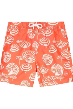Sale Shiwi Zwemshort Milo 4 Inch Umbrellas Orange Coral Umbrella