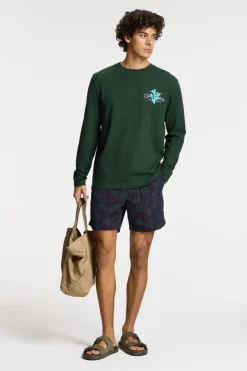 Fashion Shiwi Zwemshort Nick Quick Dry 6 Inch Birds Purple Rock Graphic Birds