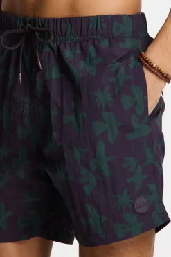 Fashion Shiwi Zwemshort Nick Quick Dry 6 Inch Birds Purple Rock Graphic Birds