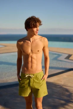 New Shiwi Zwemshort Owen 5 Inch Solid Green Fern