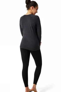 Hot Smartwool Ondergoed Classic Thermal Merino Baselayer Crew Charcoal Heather