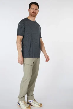 Clearance Smartwool T-Shirt Active Ultralite Ss Charcoal Heather