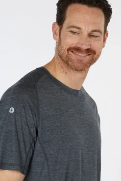 Clearance Smartwool T-Shirt Active Ultralite Ss Charcoal Heather