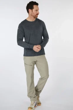 Online Smartwool T-Shirt Active Ultralite Ls Charcoal Heather