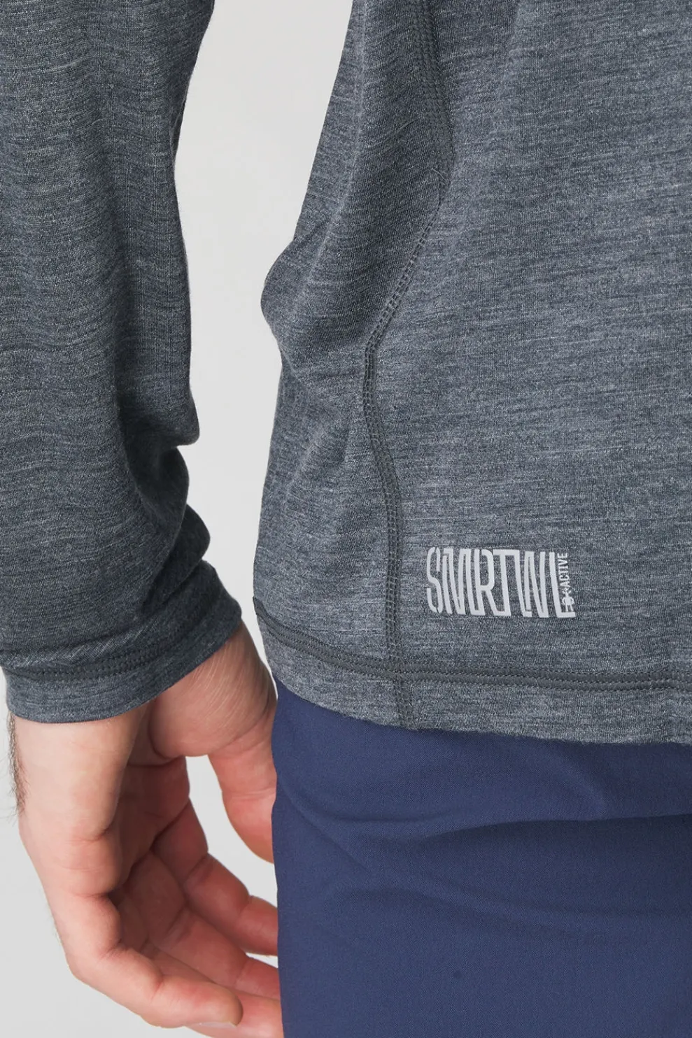 Online Smartwool T-Shirt Active Ultralite Ls Charcoal Heather