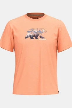 Clearance Smartwool T-Shirt Bear View Short Sleeve Graphic Tee Terracotta