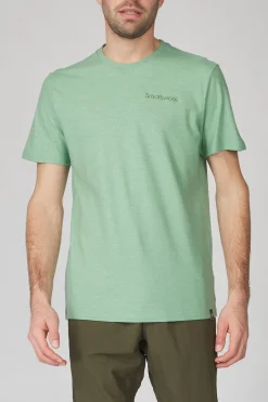 Clearance Smartwool T-Shirt Nature Vibes Ss Honey Dew