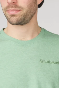 Clearance Smartwool T-Shirt Nature Vibes Ss Honey Dew