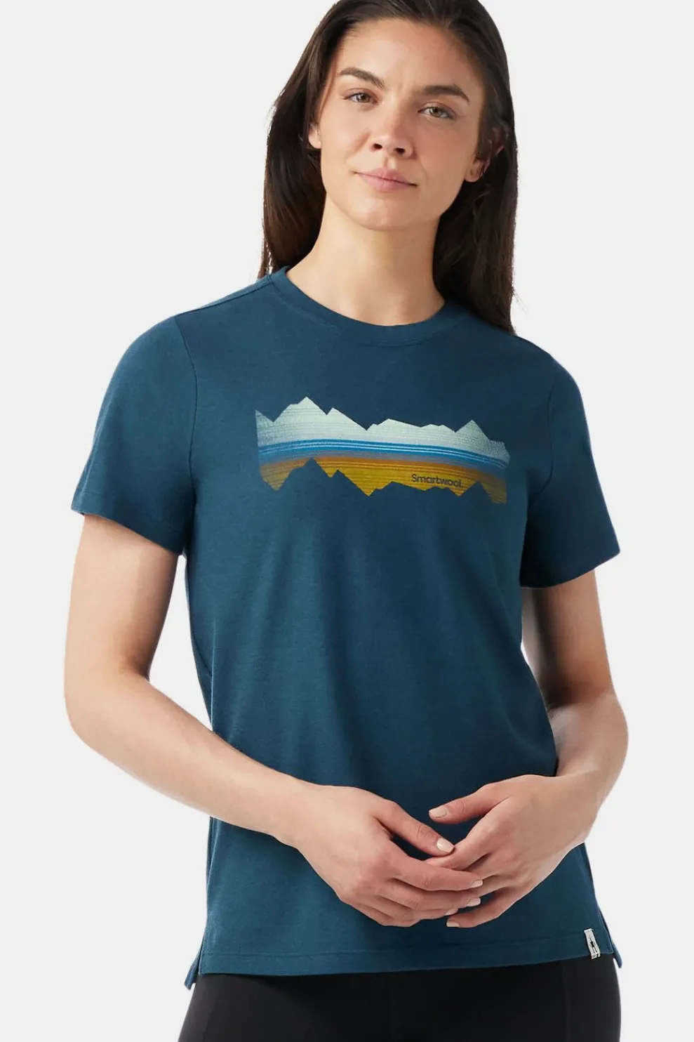 Fashion Smartwool T-Shirt Women'S Mountain Horizon Graphic Short S Twilight Blue