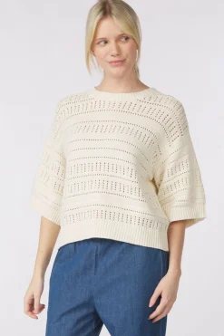 Online Soaked in Luxury Trui Slrava Rinna Medium Blue Denim