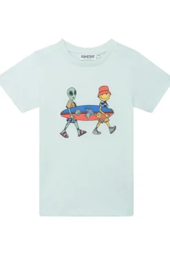 Discount Someone T-Shirt Grafit-Sb-02-F Light Green