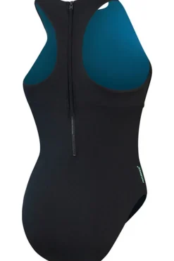 Online Speedo Badpak Eco+M Racer Zip Bra Swimsuit Bla