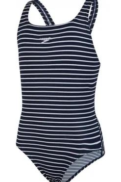 Outlet Speedo Badpak End Print Medalist dark blue/off white