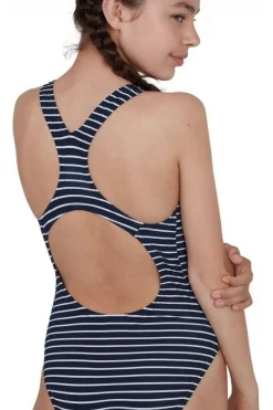 Outlet Speedo Badpak End Print Medalist dark blue/off white