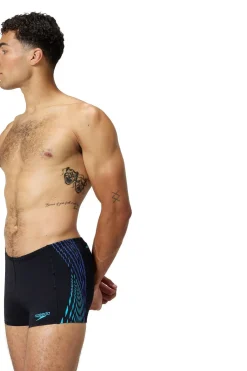 Fashion Speedo Eco+ Tech Panel Aqsh Black / Cobalt Pop