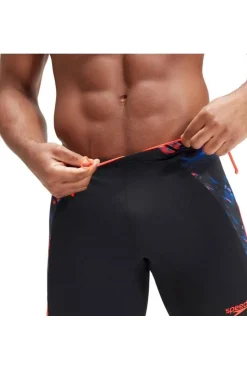 Outlet Speedo Zwemshort Eco+ Splice Mid Jam black/orange