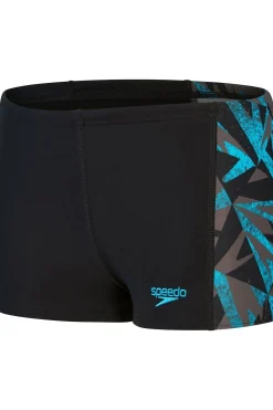 Sale Speedo Zwemshort Hyperboom Panel Aqsh Black/Turquoise