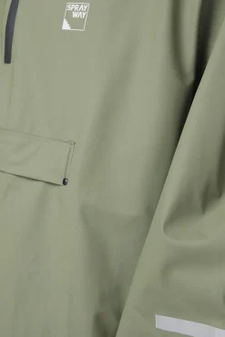 Discount Sprayway Deluxe Pu Poncho Mid Khaki/Mid Khaki