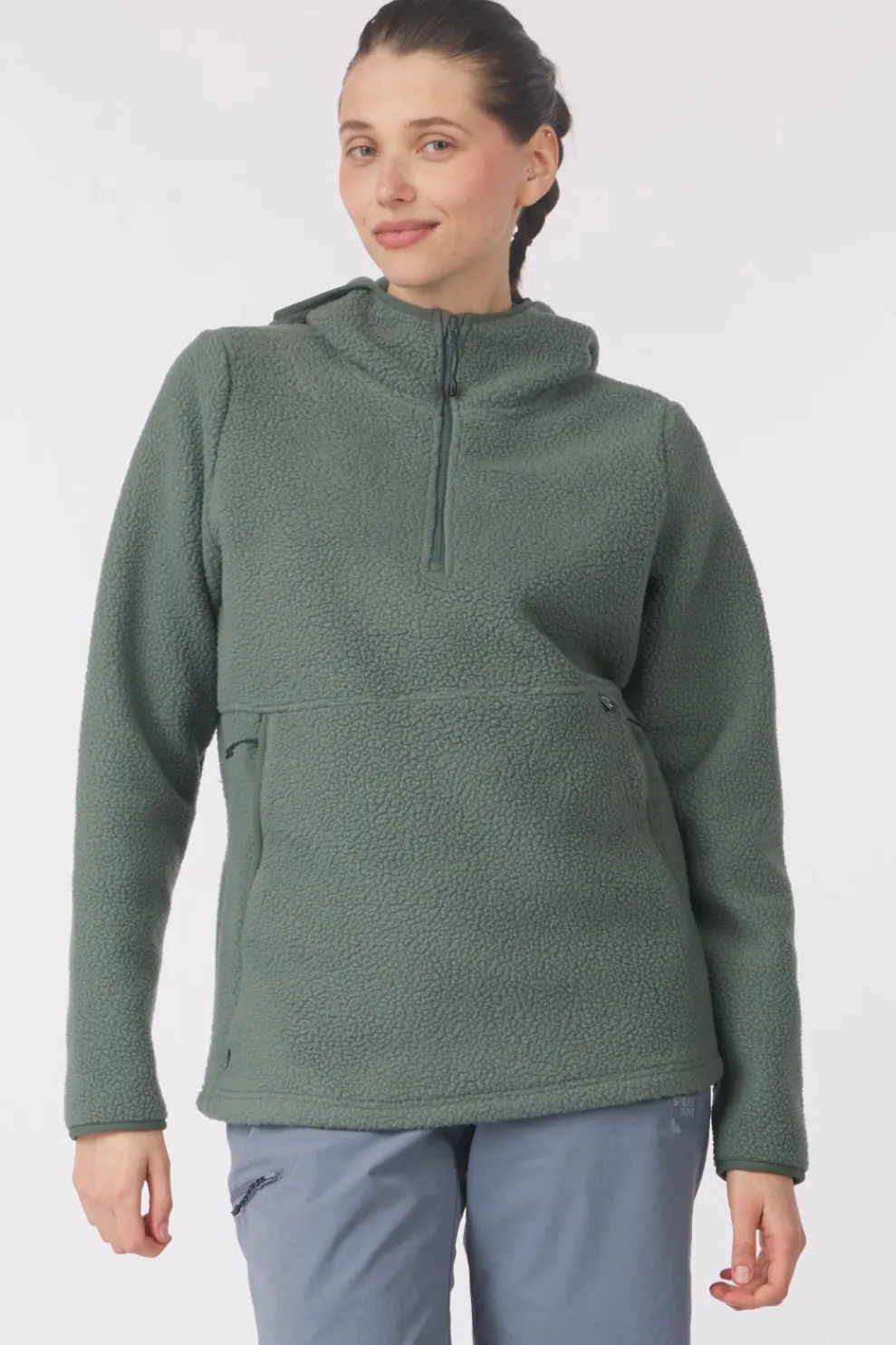 Fleece Aber Half Zip Hooded-Sprayway Sale