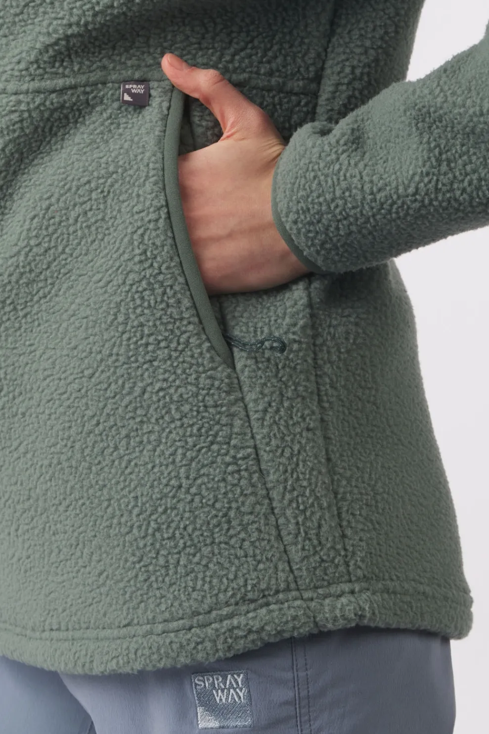 Fleece Aber Half Zip Hooded-Sprayway Sale