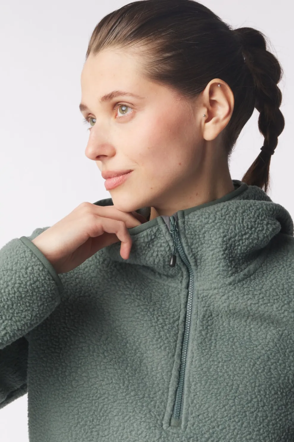 Fleece Aber Half Zip Hooded-Sprayway Sale